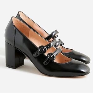I. Crew Masie Black Heel Pump Size 9